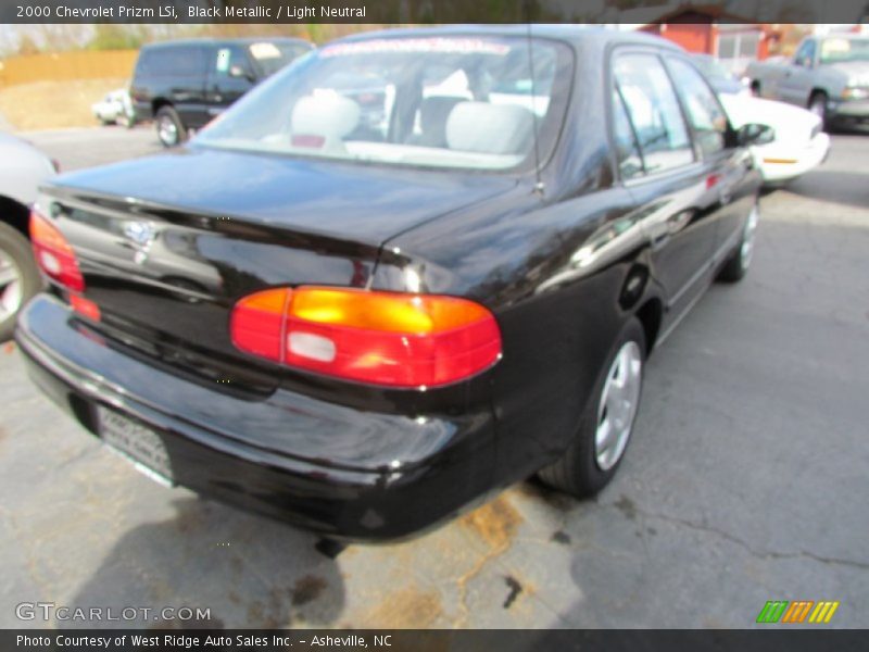 Black Metallic / Light Neutral 2000 Chevrolet Prizm LSi