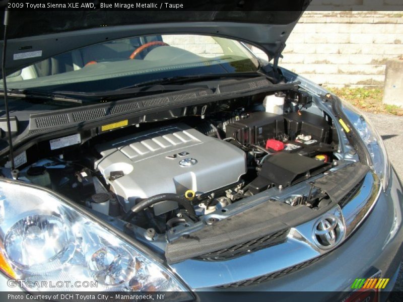 Blue Mirage Metallic / Taupe 2009 Toyota Sienna XLE AWD