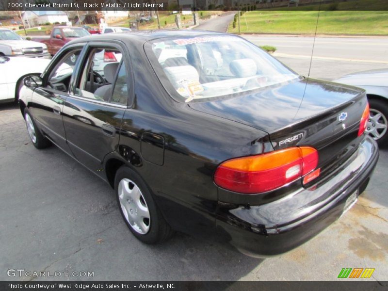 Black Metallic / Light Neutral 2000 Chevrolet Prizm LSi