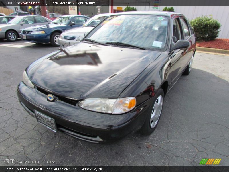 Black Metallic / Light Neutral 2000 Chevrolet Prizm LSi