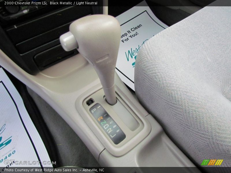 Black Metallic / Light Neutral 2000 Chevrolet Prizm LSi