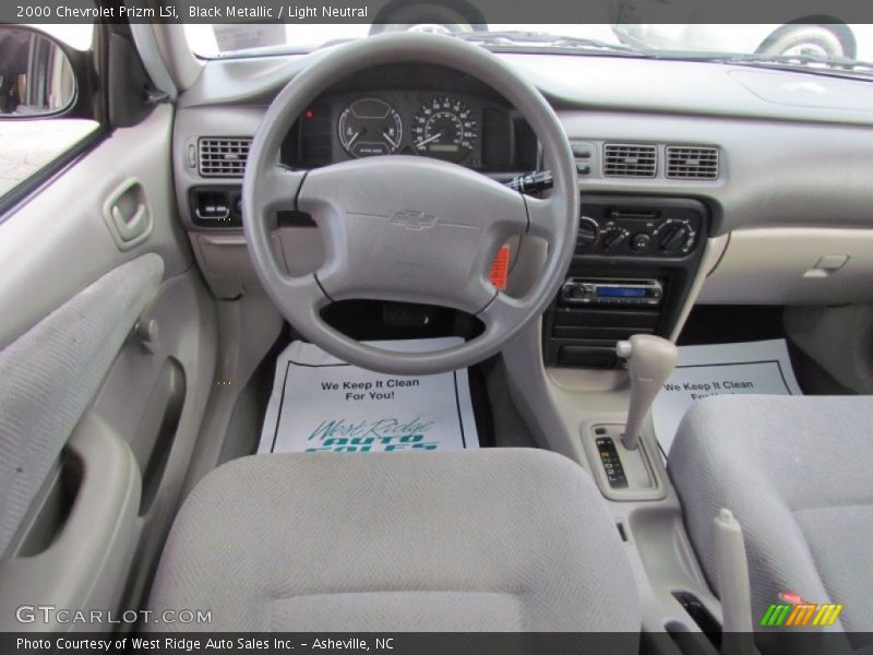 Black Metallic / Light Neutral 2000 Chevrolet Prizm LSi