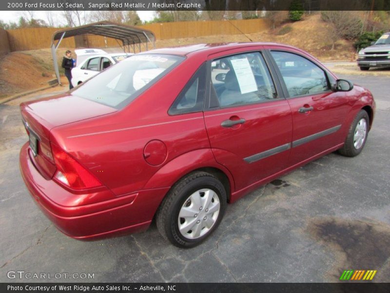 Sangria Red Metallic / Medium Graphite 2000 Ford Focus LX Sedan