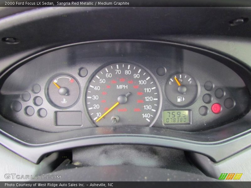  2000 Focus LX Sedan LX Sedan Gauges