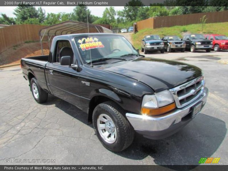 Black / Medium Graphite 2000 Ford Ranger XLT Regular Cab