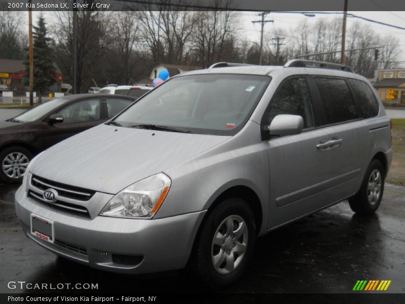 Silver / Gray 2007 Kia Sedona LX
