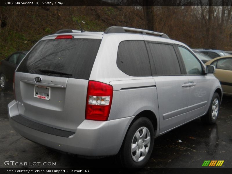 Silver / Gray 2007 Kia Sedona LX