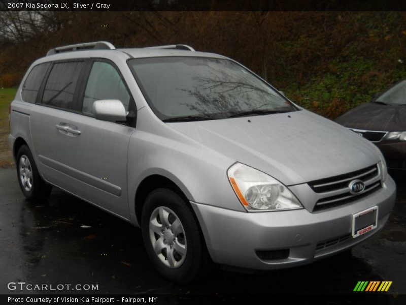 Silver / Gray 2007 Kia Sedona LX