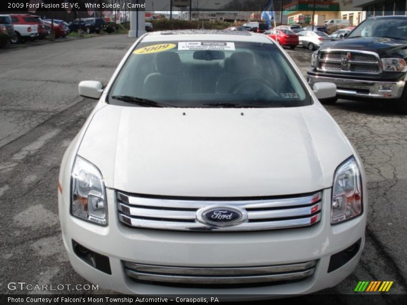 White Suede / Camel 2009 Ford Fusion SE V6