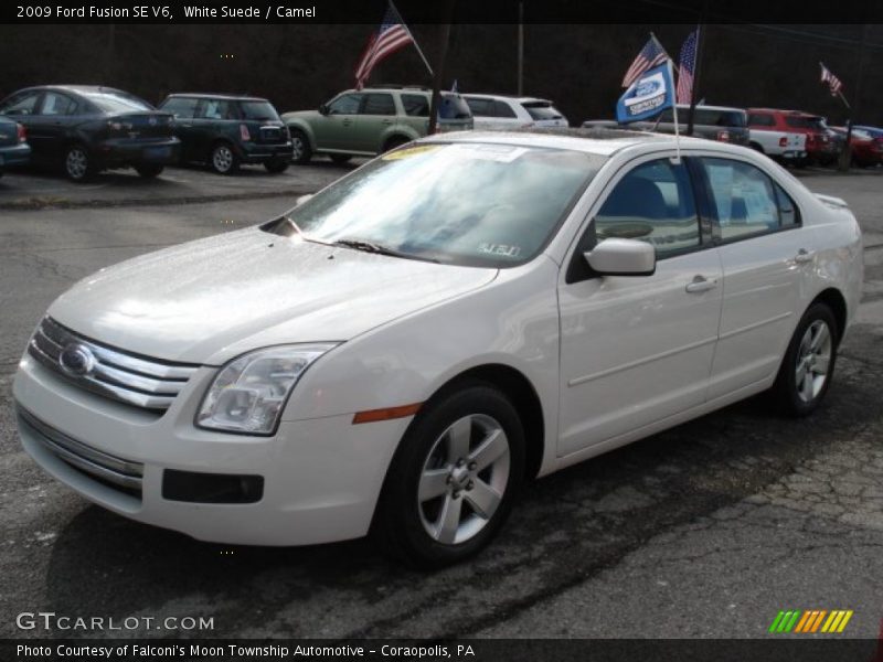 White Suede / Camel 2009 Ford Fusion SE V6