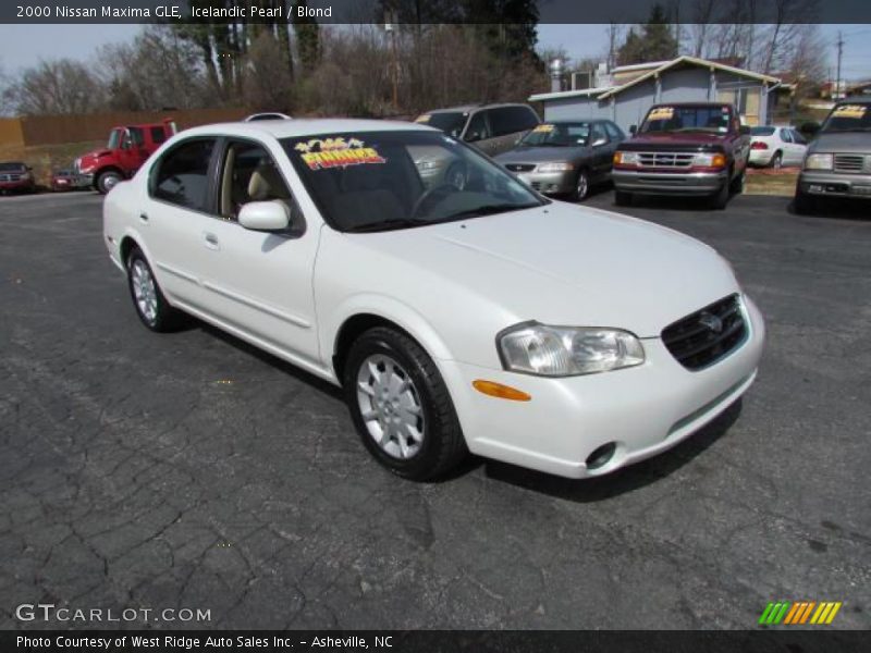 Icelandic Pearl / Blond 2000 Nissan Maxima GLE