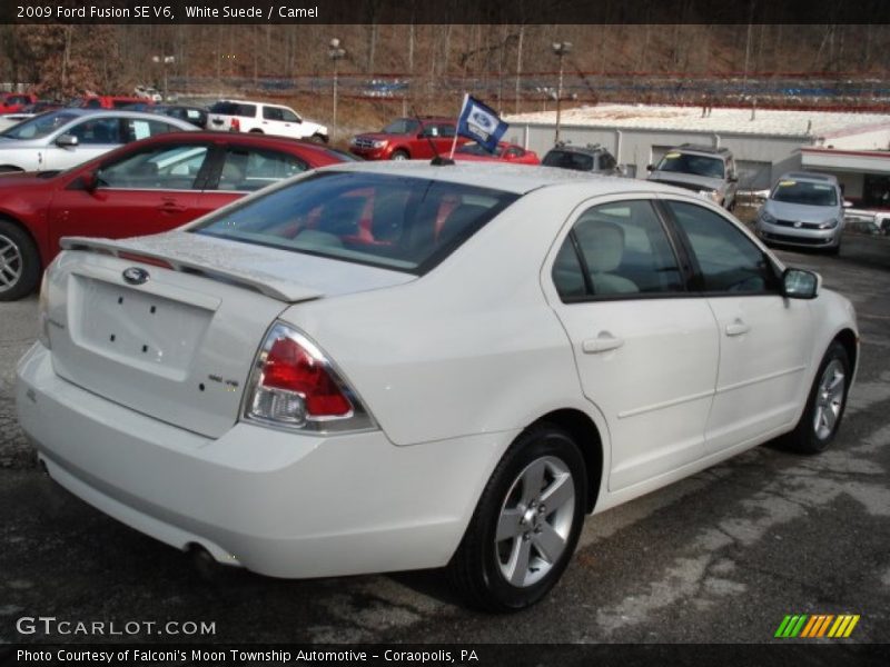 White Suede / Camel 2009 Ford Fusion SE V6