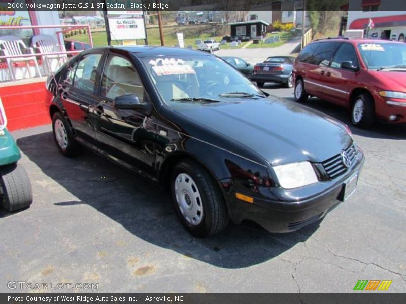 Black / Beige 2000 Volkswagen Jetta GLS 1.8T Sedan