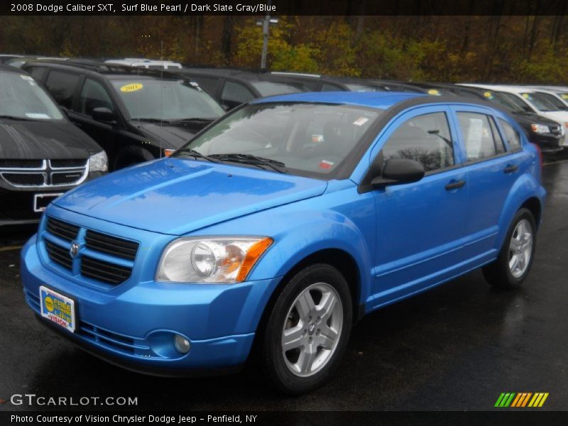 Surf Blue Pearl / Dark Slate Gray/Blue 2008 Dodge Caliber SXT