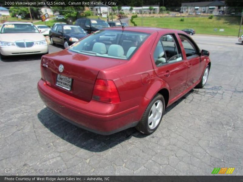 Canyon Red Metallic / Gray 2000 Volkswagen Jetta GLS Sedan