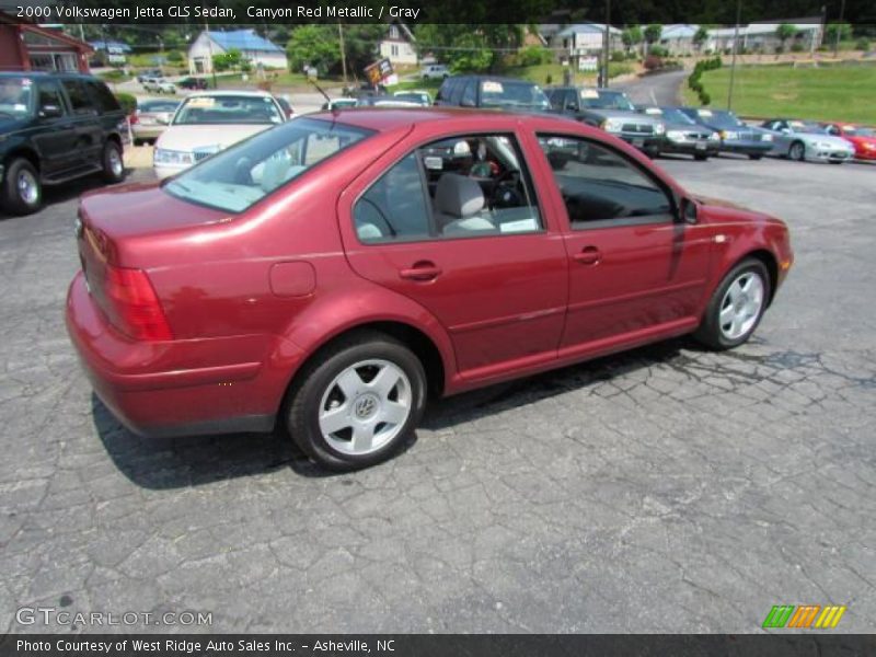 Canyon Red Metallic / Gray 2000 Volkswagen Jetta GLS Sedan