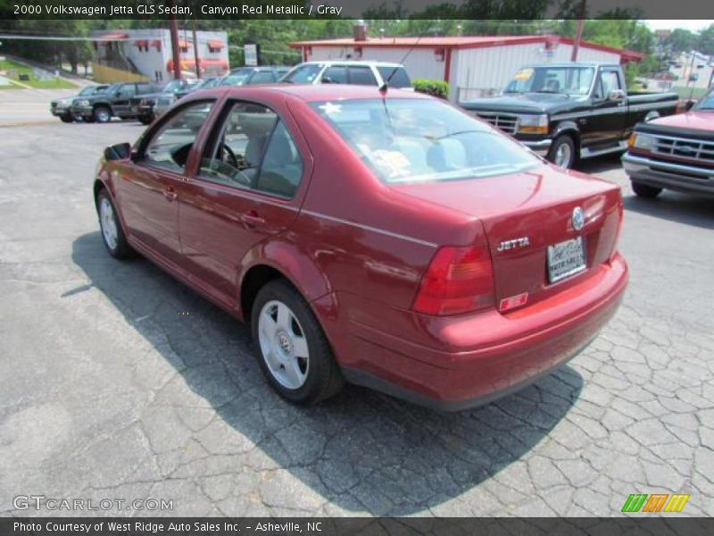 Canyon Red Metallic / Gray 2000 Volkswagen Jetta GLS Sedan