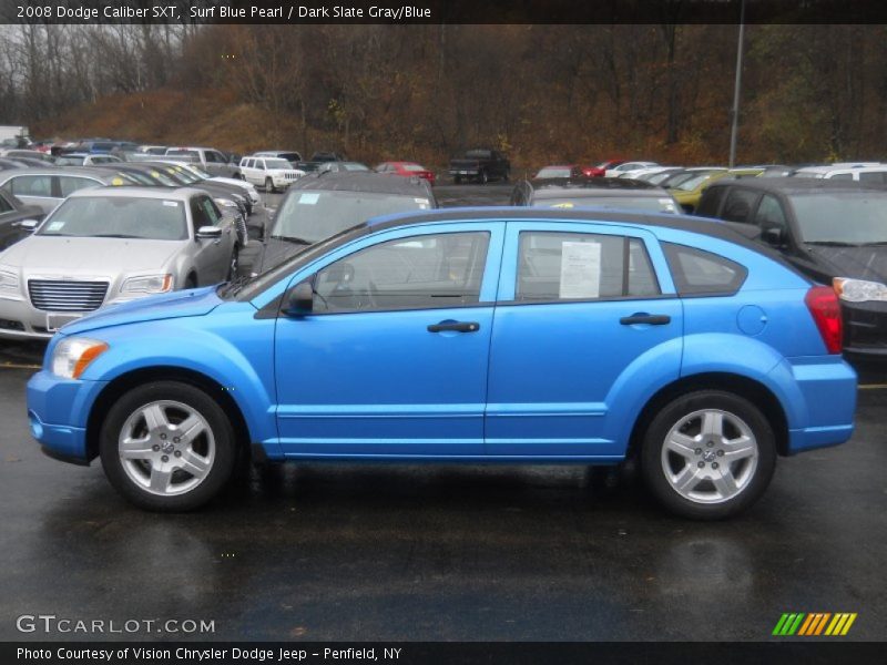 Surf Blue Pearl / Dark Slate Gray/Blue 2008 Dodge Caliber SXT