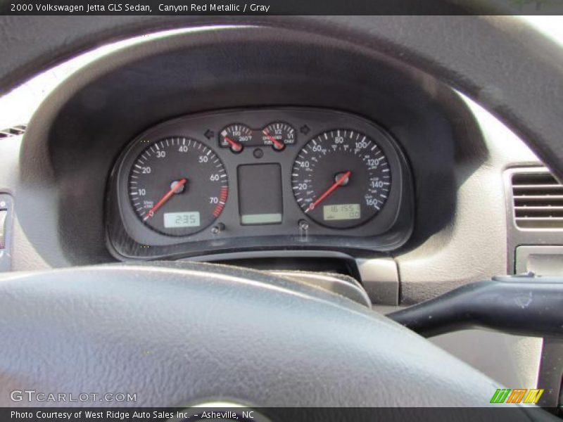 Canyon Red Metallic / Gray 2000 Volkswagen Jetta GLS Sedan