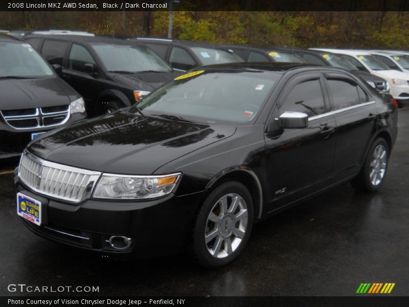 Black / Dark Charcoal 2008 Lincoln MKZ AWD Sedan
