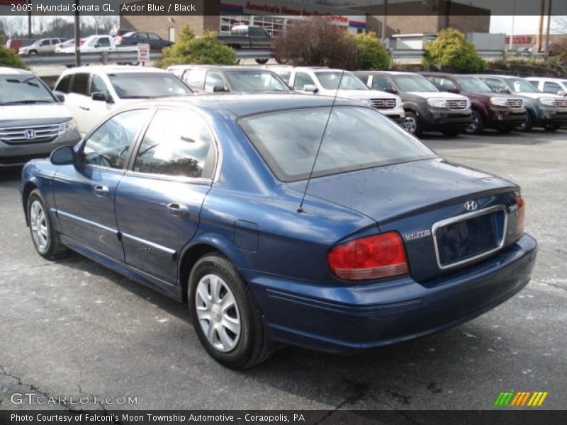 Ardor Blue / Black 2005 Hyundai Sonata GL