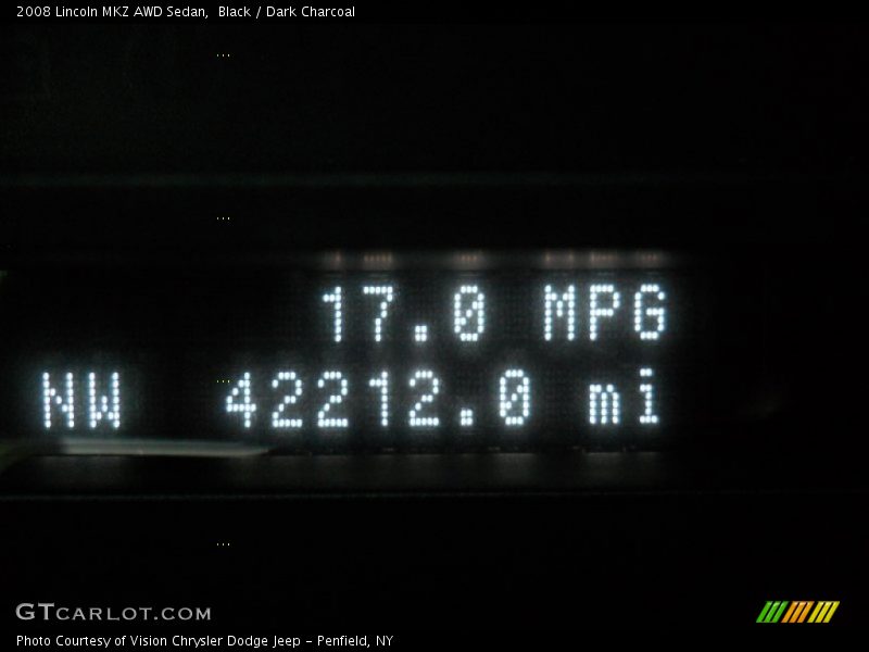 Black / Dark Charcoal 2008 Lincoln MKZ AWD Sedan