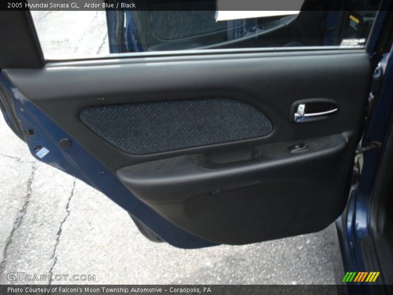 Ardor Blue / Black 2005 Hyundai Sonata GL