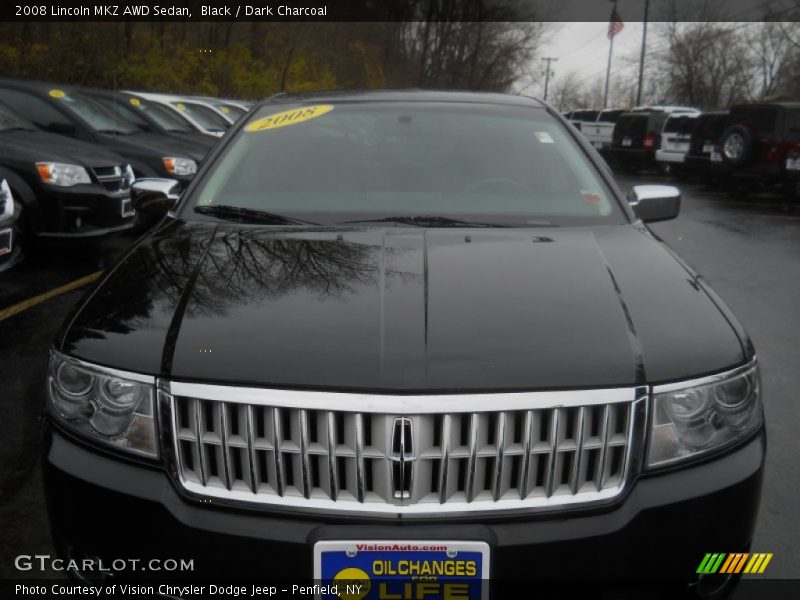 Black / Dark Charcoal 2008 Lincoln MKZ AWD Sedan