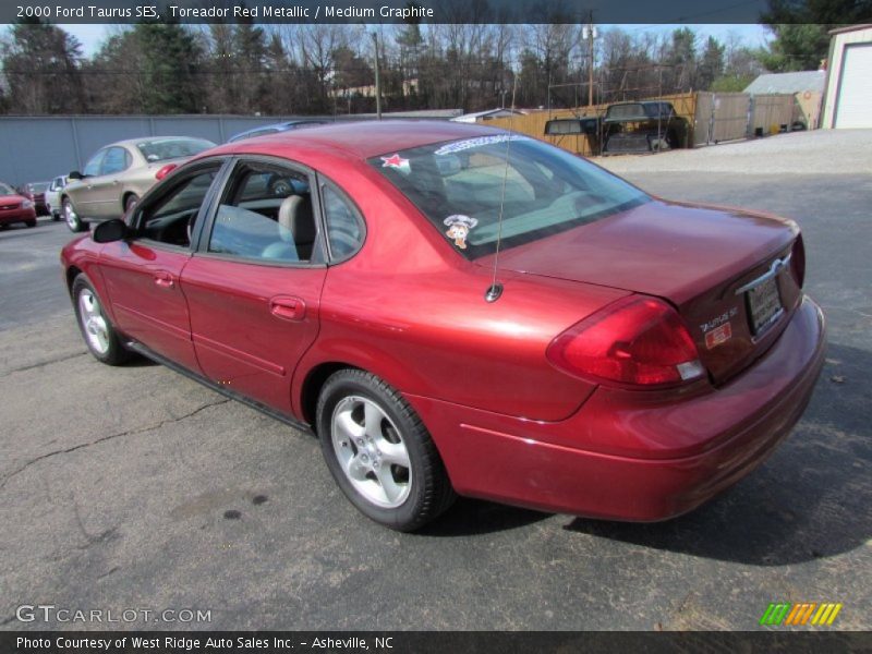 Toreador Red Metallic / Medium Graphite 2000 Ford Taurus SES