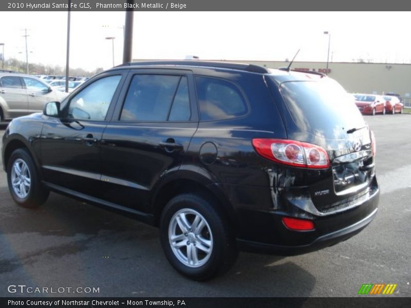 Phantom Black Metallic / Beige 2010 Hyundai Santa Fe GLS