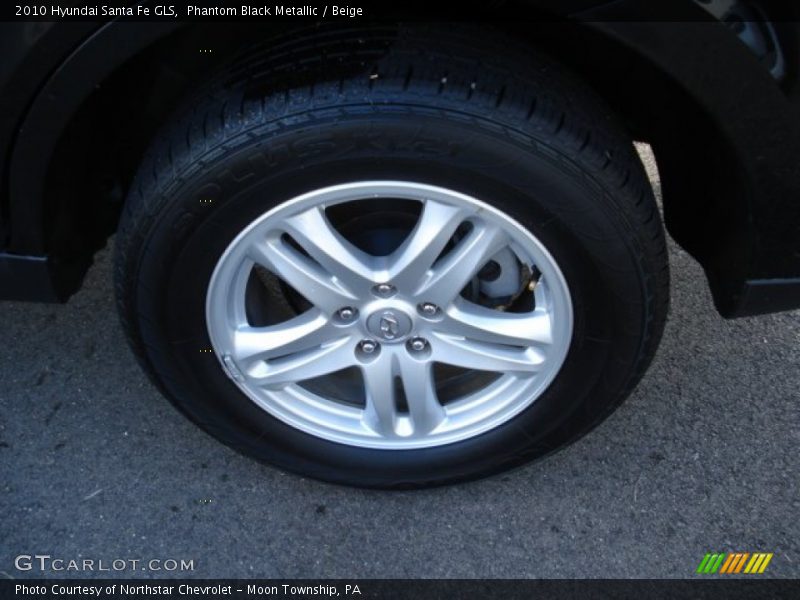 Phantom Black Metallic / Beige 2010 Hyundai Santa Fe GLS