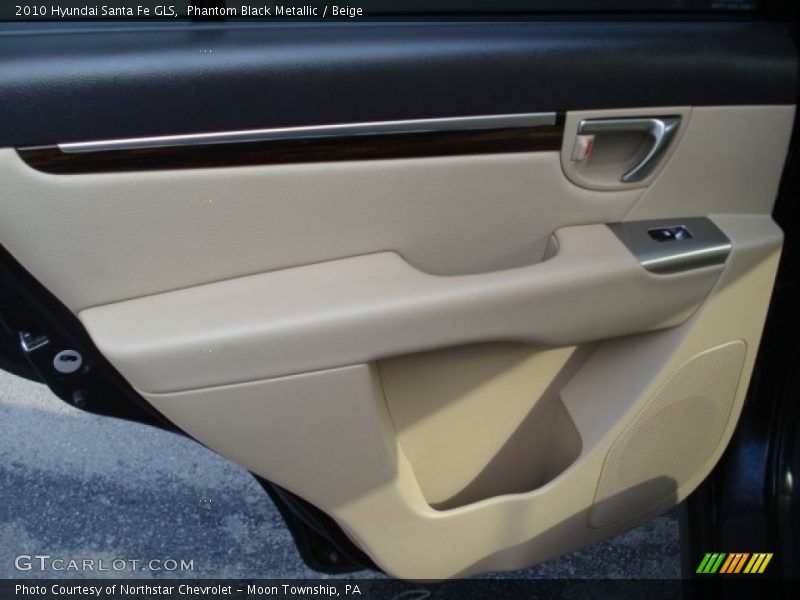 Phantom Black Metallic / Beige 2010 Hyundai Santa Fe GLS
