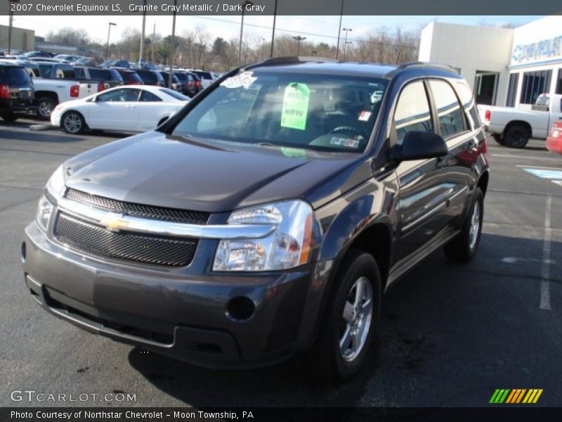 Granite Gray Metallic / Dark Gray 2007 Chevrolet Equinox LS