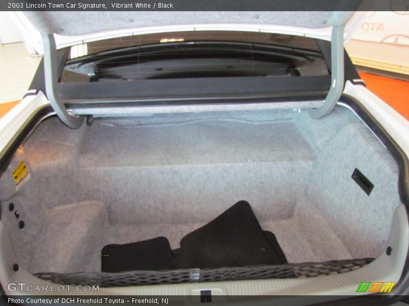 Vibrant White / Black 2003 Lincoln Town Car Signature