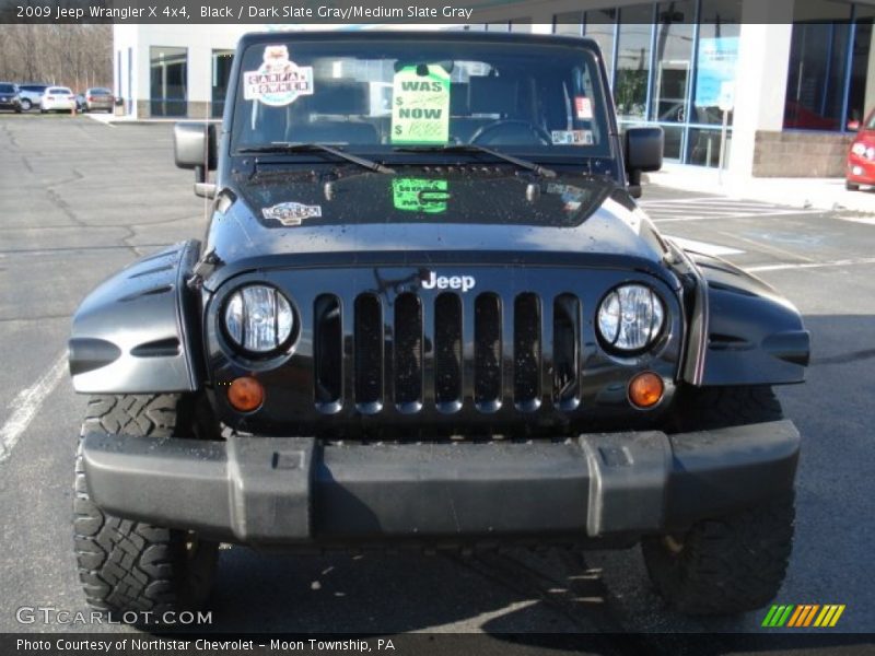 Black / Dark Slate Gray/Medium Slate Gray 2009 Jeep Wrangler X 4x4