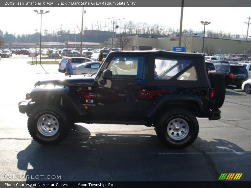 Black / Dark Slate Gray/Medium Slate Gray 2009 Jeep Wrangler X 4x4