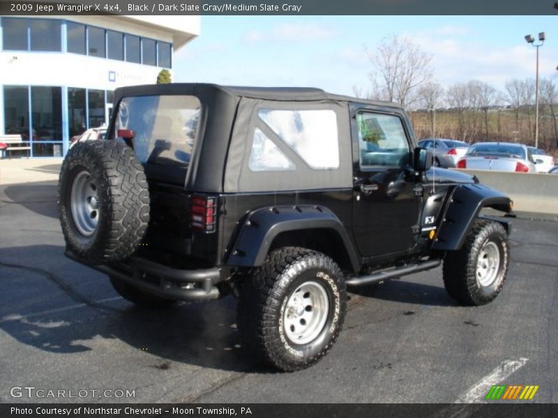 Black / Dark Slate Gray/Medium Slate Gray 2009 Jeep Wrangler X 4x4