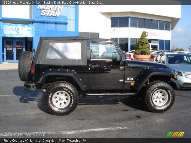 Black / Dark Slate Gray/Medium Slate Gray 2009 Jeep Wrangler X 4x4