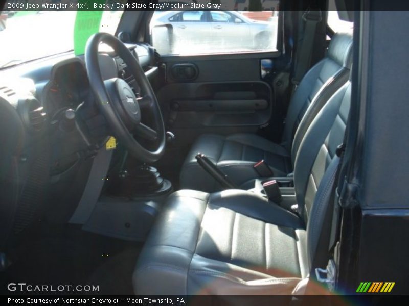 Black / Dark Slate Gray/Medium Slate Gray 2009 Jeep Wrangler X 4x4