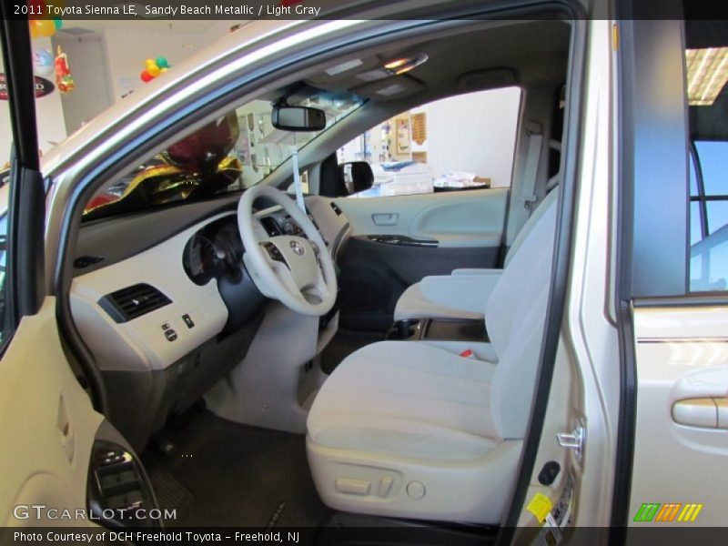 Sandy Beach Metallic / Light Gray 2011 Toyota Sienna LE