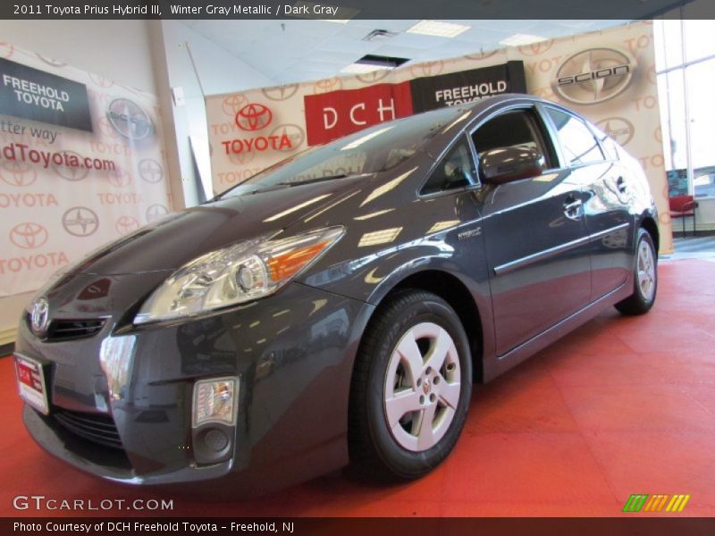 Winter Gray Metallic / Dark Gray 2011 Toyota Prius Hybrid III