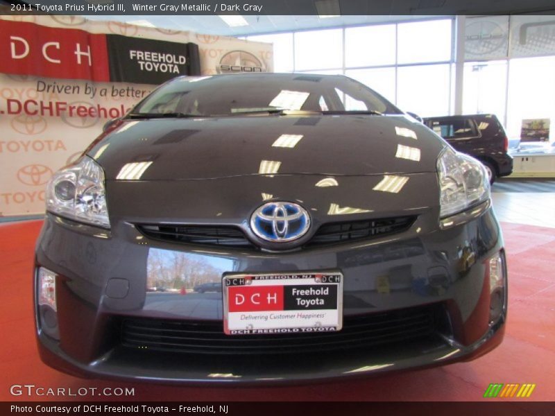 Winter Gray Metallic / Dark Gray 2011 Toyota Prius Hybrid III