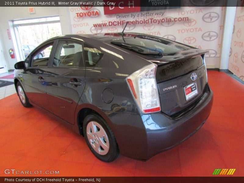 Winter Gray Metallic / Dark Gray 2011 Toyota Prius Hybrid III