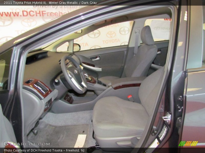 Winter Gray Metallic / Dark Gray 2011 Toyota Prius Hybrid III