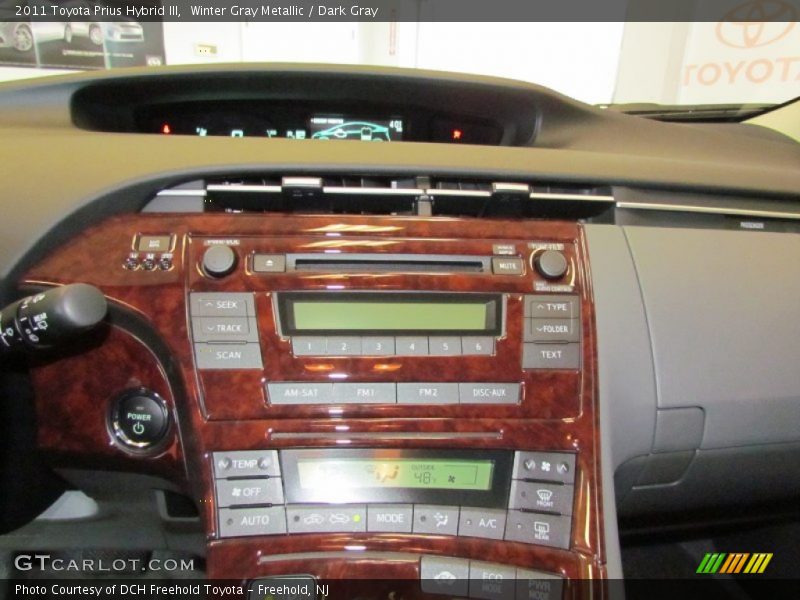 Winter Gray Metallic / Dark Gray 2011 Toyota Prius Hybrid III