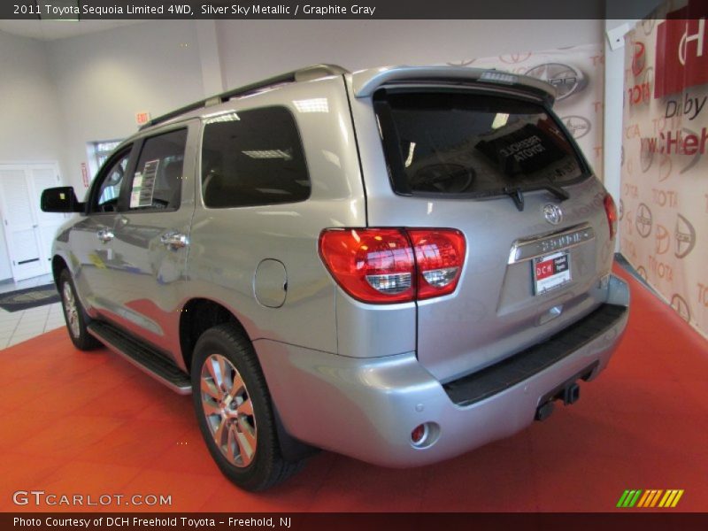 Silver Sky Metallic / Graphite Gray 2011 Toyota Sequoia Limited 4WD