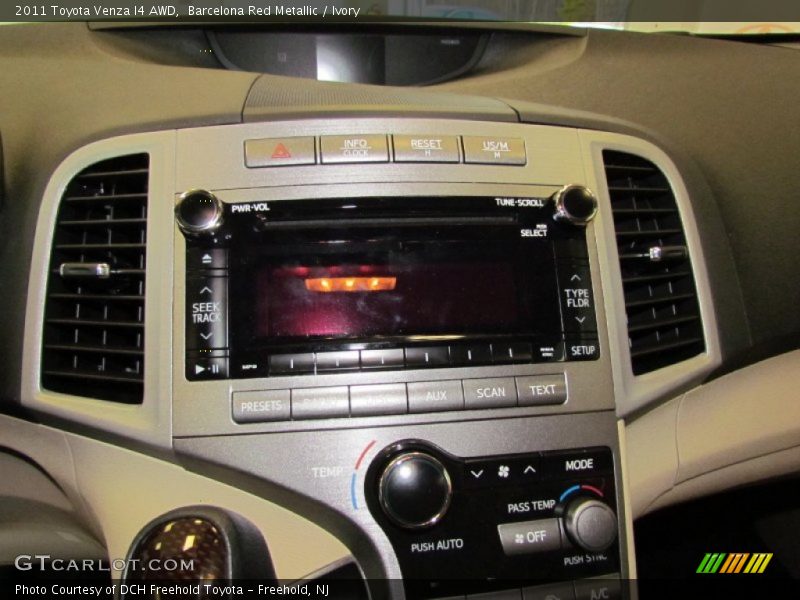 Barcelona Red Metallic / Ivory 2011 Toyota Venza I4 AWD