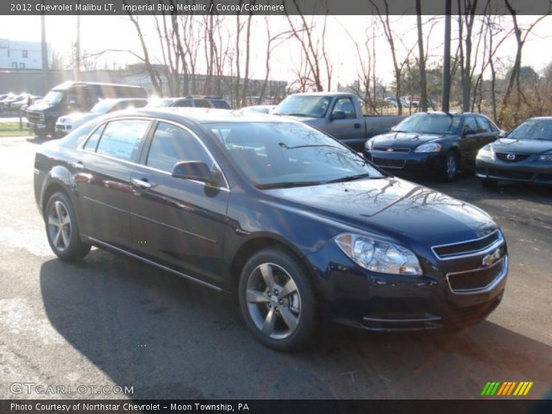Imperial Blue Metallic / Cocoa/Cashmere 2012 Chevrolet Malibu LT