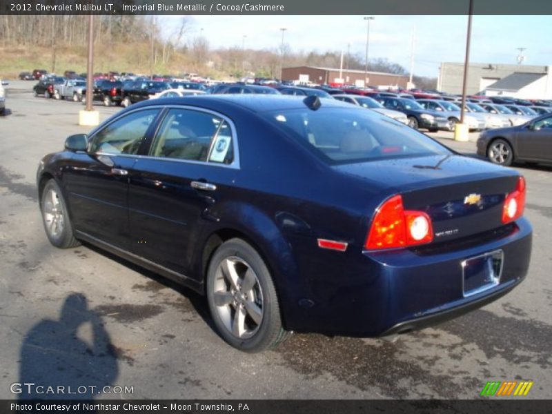 Imperial Blue Metallic / Cocoa/Cashmere 2012 Chevrolet Malibu LT