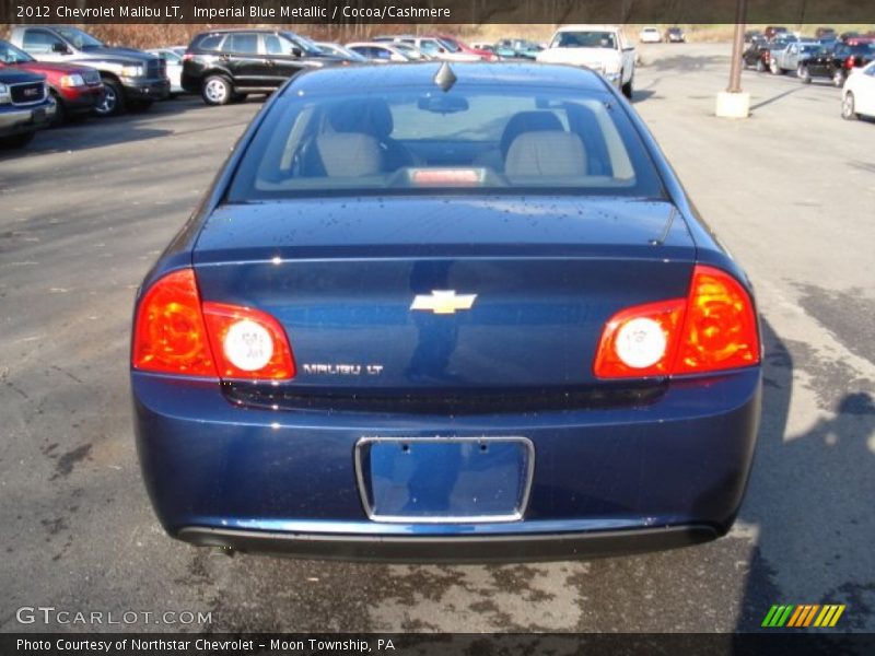 Imperial Blue Metallic / Cocoa/Cashmere 2012 Chevrolet Malibu LT